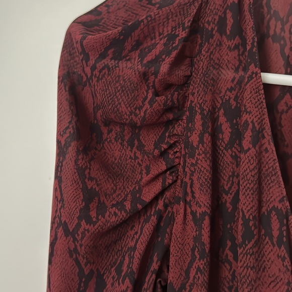 A.L.C. Tianna snakeskin wrap dress 8 - Picture 4 of 4